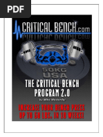 The Critical Bench Program Full