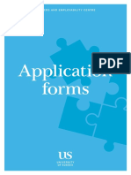 Application Forms: Careers and Employability Centre