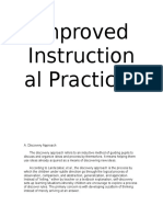 Improved Instructional Practices