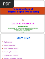 Fundamentals of Digital Signal Processing: Dr. D. K. Mohanta