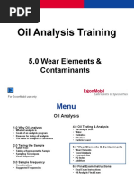 5.0 Wear Elements & Contaminants