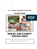 National Certificate Ii - Optional Skill Module - Bread and Pastry Production PDF