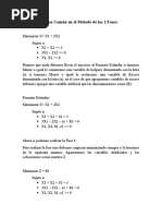 Metodo de Las 2 Fases Ejemplo Práctico