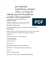 El Bono Por Función Jurisdiccional Tiene Carácter Remunerativo y Es Base de Cálculo para Los Beneficios Sociales Del Magistrado