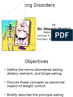 Eating Disorders: Dr. Shastri Motilal