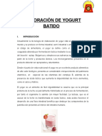 Informe Listo de Yogurt