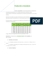 Problema de Producción e Inventario Resuelto