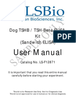 User Manual: Dog TSHB / Tsh-Beta Elisa Kit (Sandwich ELISA)