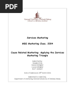 Cause Related Marketing - Applying The Services Marketing Triangle