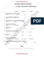 Sub Topic - Iv. Poly Halogen Compounds: Halo Alkanes and Haloarenes