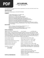 Resume of kEITHBERUBE50