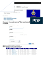 Kansas Inmate Search Department of Corrections Lookup