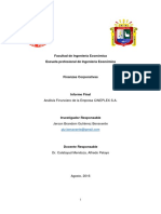 Analisis Financiero Vertical y Horizontal Cineplanet