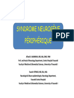 Syndrome Neurogène Périphérique