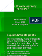 Liquid Chromatography HPLC/UPLC