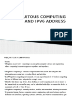 Ubiquitous Computing and Ipv6 Address