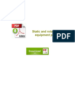 Static and Rotating Equipment PDF