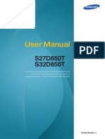 Samsung WQHD 32 SD850 Manual PDF