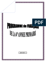 Programme Francais 4 - Ap