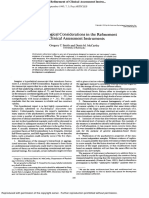 Smith - Methodological Considerations in The Refinement of Clinical Assessment Instruments