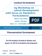 Preformulation en