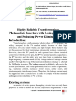 Highly Reliable Transformerless Photovoltaic Inverters With Leakage Current and Pulsating Power Elimination