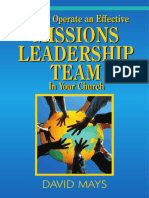 How To Operate Missions in Your Church Teambook