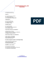 International Relations Paper - 1991 Solved Mcqs