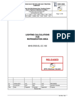 Released: Lighting Calculations FOR Refrigeration Area