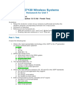 ELEC-E7120 Wireless Systems: Homework For Unit 1