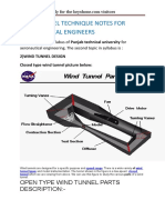 Wind Tunnel Technique Notes For Aeronautical Engineers TP 2