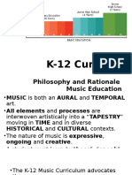 K-12 Music Curriculum