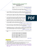 ME 401 Applied Thermodynamics-Problems PDF