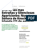 Una de Las Más Extrañas y Silenciosas Apariciones - Nuestra Señora de Knock, Irlanda (21 de Agosto) Foros de La Virgen María PDF