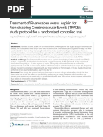 Treatment of Rivaroxaban Versus Aspirin For Non-Disabling Cerebrovascular Events (TRACE) : Study Protocol For A Randomized Controlled Trial