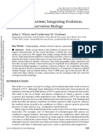 N ICHE C ONSERVATISM: Integrating Evolution, Ecology, and Conservation Biology