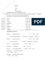 Quantifiers: Use Some or Any To Complete The Sentences