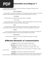 Define Communication According To 7 Authorities