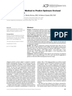 A Newly Proposed Method To Predict Optimum Occlusal Vertical Dimension