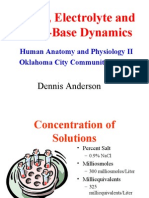 Fluid, Electrolyte and Acid-Base Dynamics: Human Anatomy and Physiology II Oklahoma City Community College