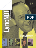 Frank Loesser Lyric Notes