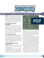 Reign of Winter PFS Chronicle Sheets