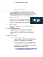 Asne Lesson Plan Format: Identifying and Writing Different Types of Leads I. Overview and Rationale