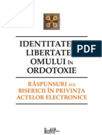 Identitatea Şi Libertatea Omului În Ortodoxie