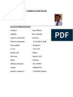 Curriculum Vitae Jorge Pino