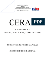 Cerae: For The Books: Daniel, Hosea, Joel, Amos, Obadiah