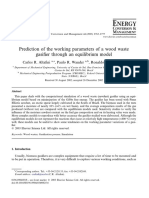 Altafini, Wander, Barreto - Prediction of The Working Parameters of A Wood Waste Gasifier Through An Equilibrium Model