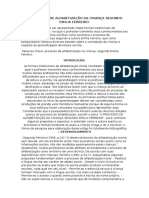 O Processo de Alfabetização Da Criança Segundo Emilia Ferreiro