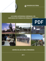 6 Lecciones Aprendidas Derivadas Del Despliegue de Fuerzas Nacionales en Operaciones de Paz