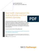 Oral Health Improvement For Local Authorities and Their Partners Oral Health Improvement For Local Authorities and Their Partners Overview